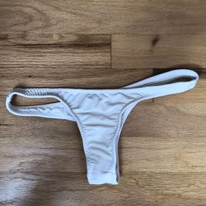 white thong bikini bottom
